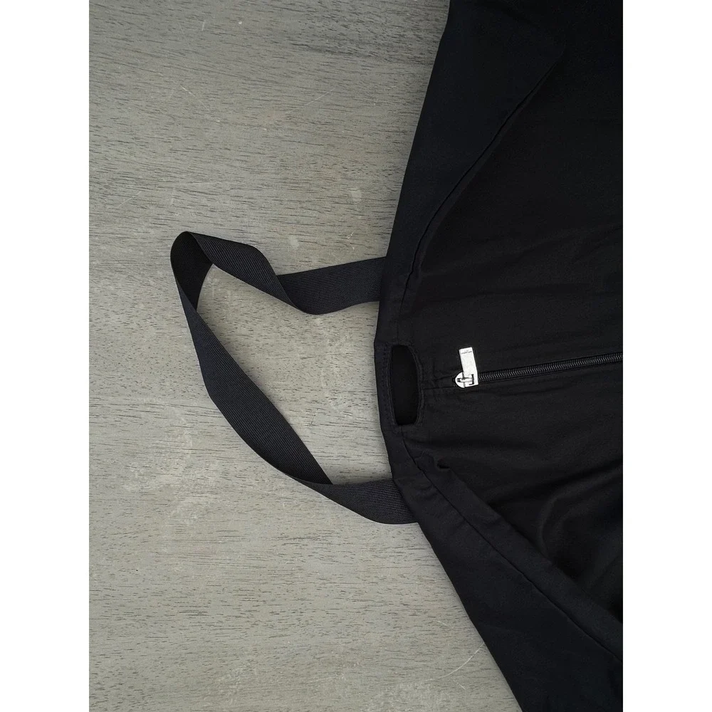 Saint Laurent Paris Black Cotton Canvas Suit Garment Travel Bag Logo 46 Inch